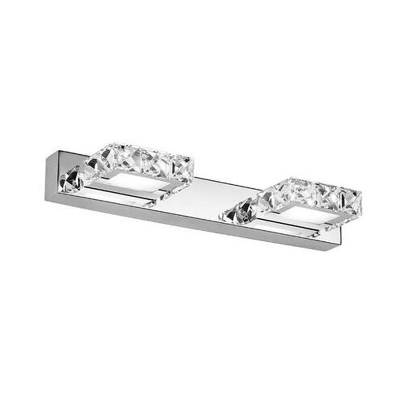 Modern Crystal Makeup Mirror Light Simple LED Mirror Lamp Fixture for Bathroom