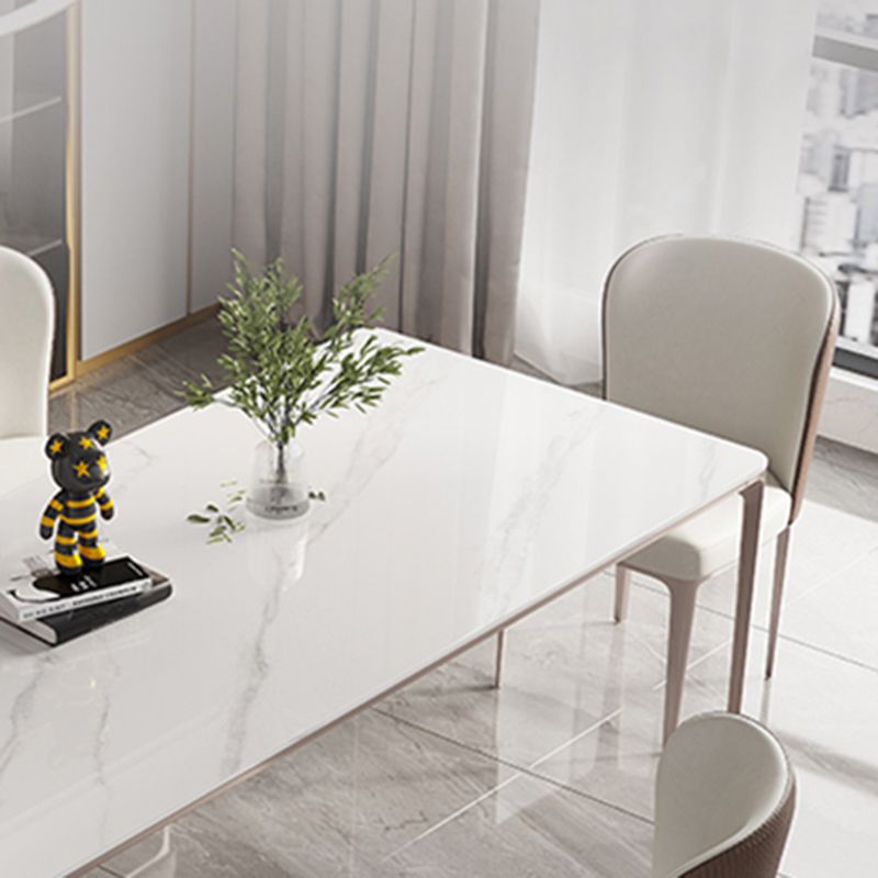 Home Glam Style Dining Table Rectangle Acrylic Base Dining Table