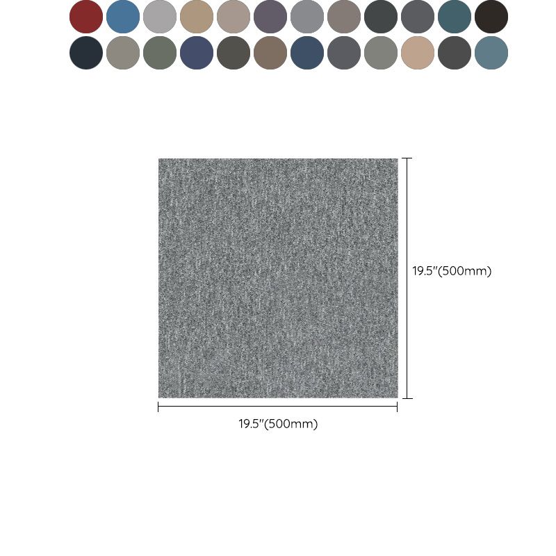 Modern Carpet Tile Loose Lay Non-Skid Fade Resistant Carpet Floor Tile