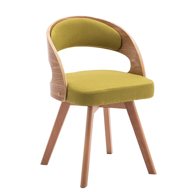 Silla de comedor de madera de estilo moderno, respaldo abierto, sillas laterales para cocina
