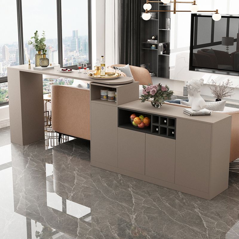 Modern Style Wood Specialty Bar Height Pub Table for Living Room