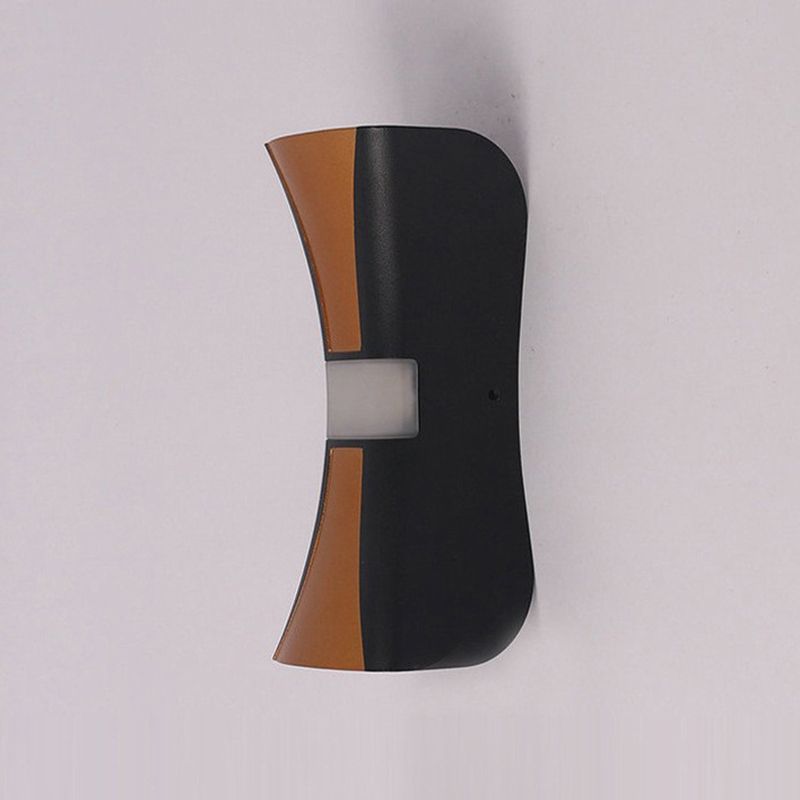 Metal Geometric Shape Wall Light Modern 2-Lights Wall Mounted Light Fixture