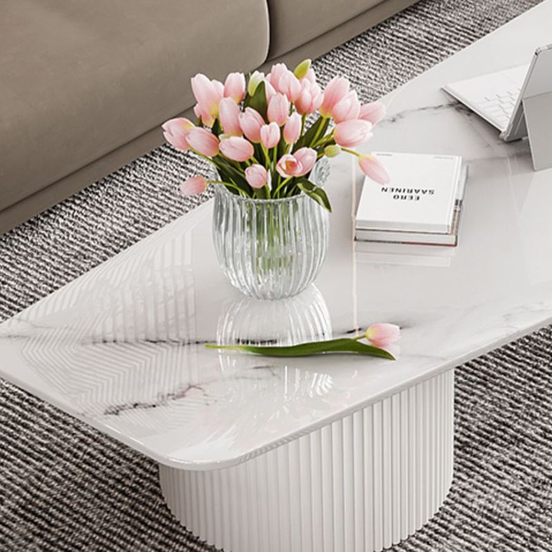 Modern Acrylic Legs Coffee Table Nesting Coffee Table Set for Living Room