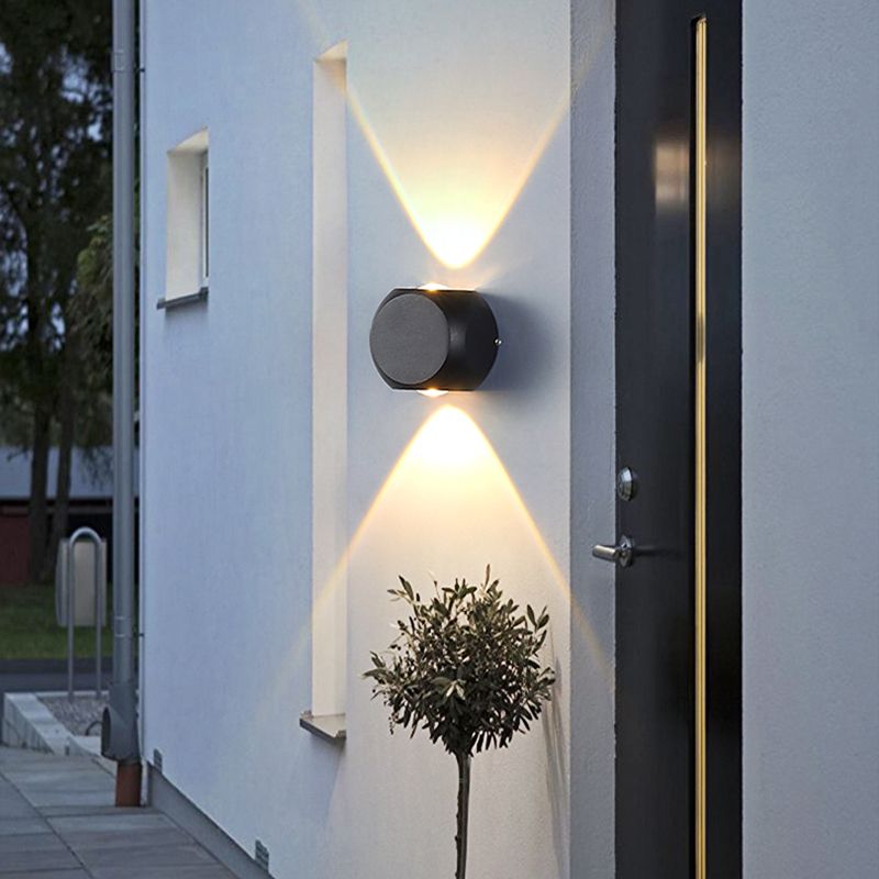 Luz de múltiples luces de metal luz de pared moderna de forma redonda de montaje de pared de pared