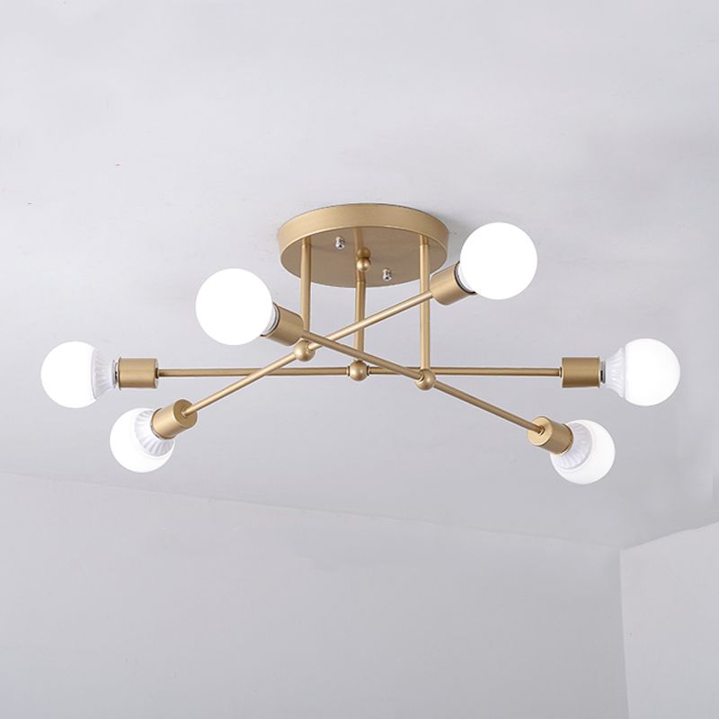 Plafonnier géométrique semi-encastré, plafonnier semi-encastré contemporain