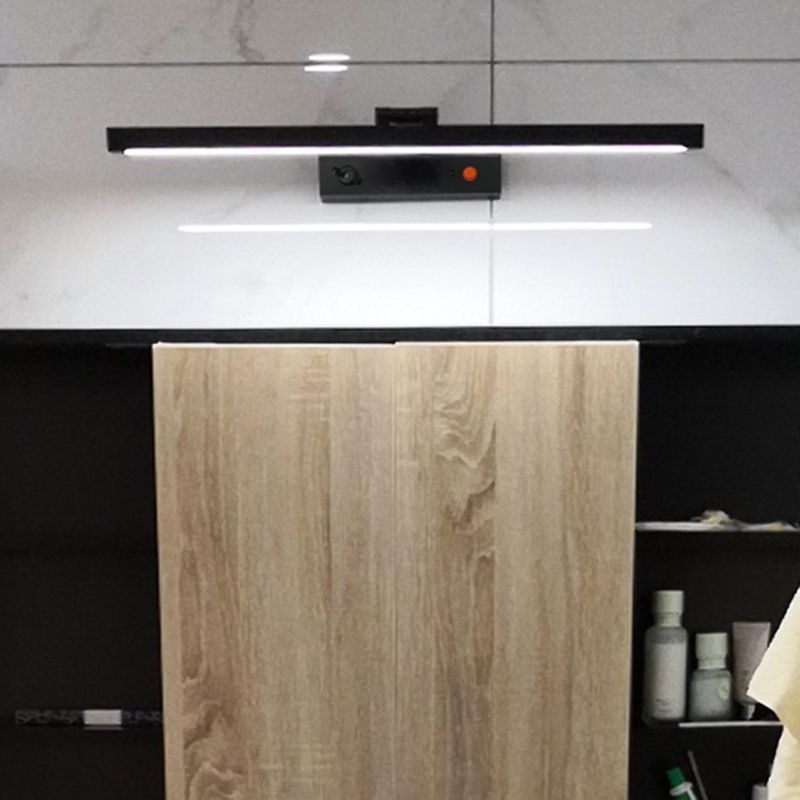 Tonalità lineare a 1 luci luci a parete sconce moderna sfogliare l'illuminazione murale in nero