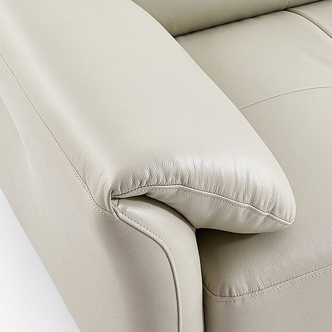 34"H Mission Craftsman Sectional Sofa Genuine Leather Sleeper Sectional