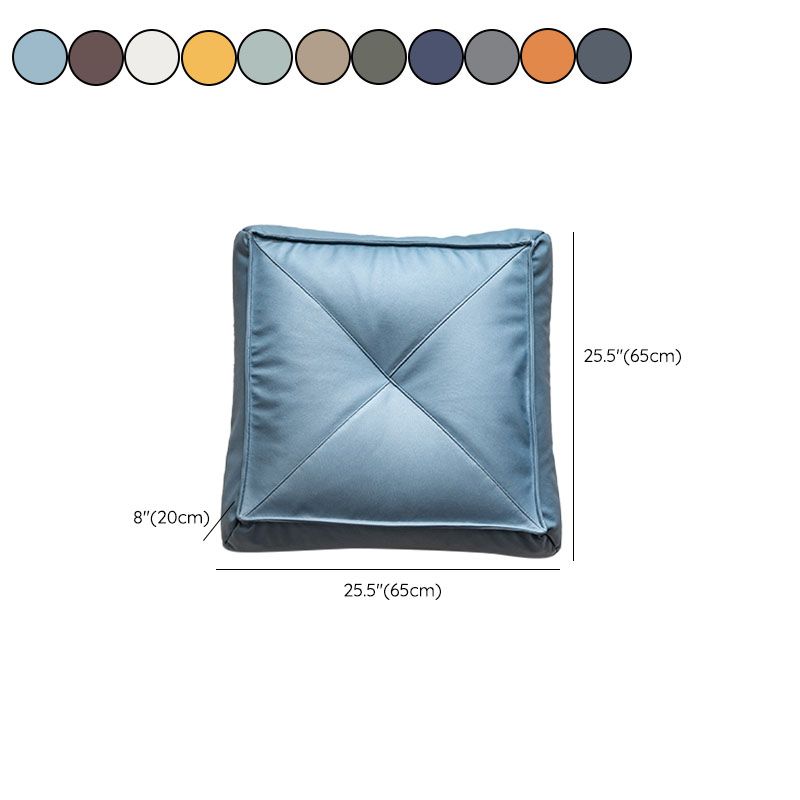 Glam Pouf Ottoman Faux Leather Stain Resistant Solid Color Square Ottoman