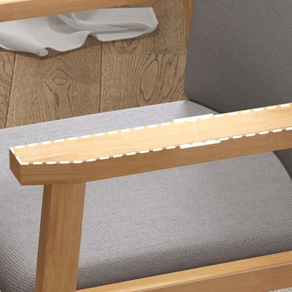 Chaise de salle à manger en bois de Style moderne, chaise simple à dossier solide avec bras de salle à manger pour cuisine