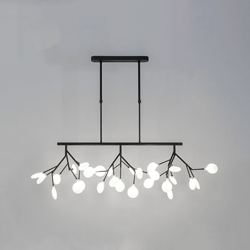 Modern Style Sputnik Shape Island Light Glass Chandelier Lamp for Dining Room