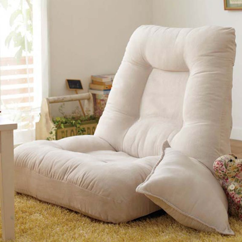 Fabric Convertible Chair 25.5" L x 25.5" W x 25.5" H Armless Chair for Living Room