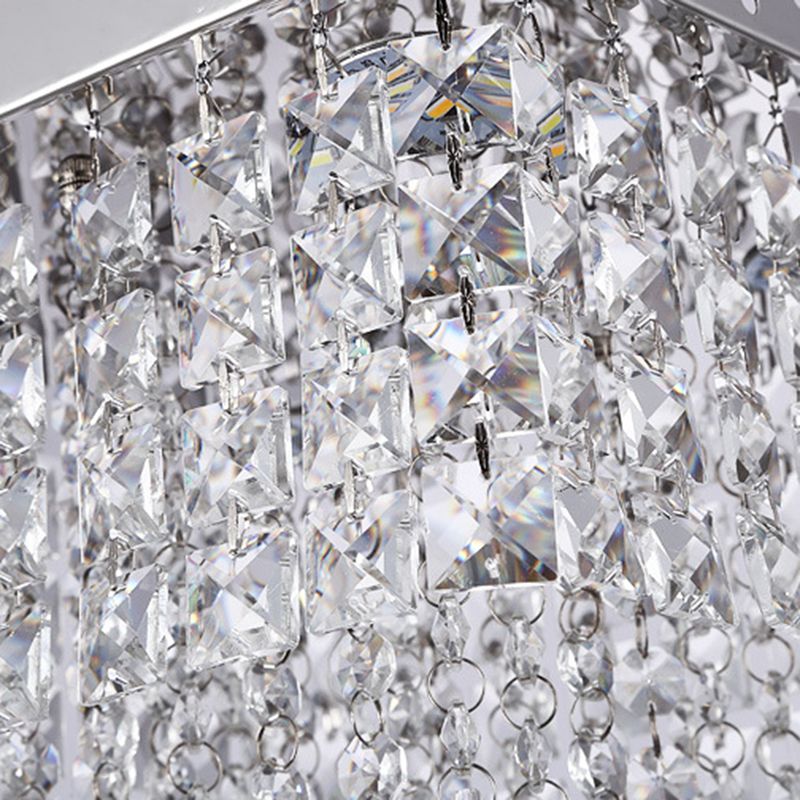 Roestvrijstalen witte LED-plafondlamp in moderne, beknopte stijl Kristallen inbouwmontage voor gang