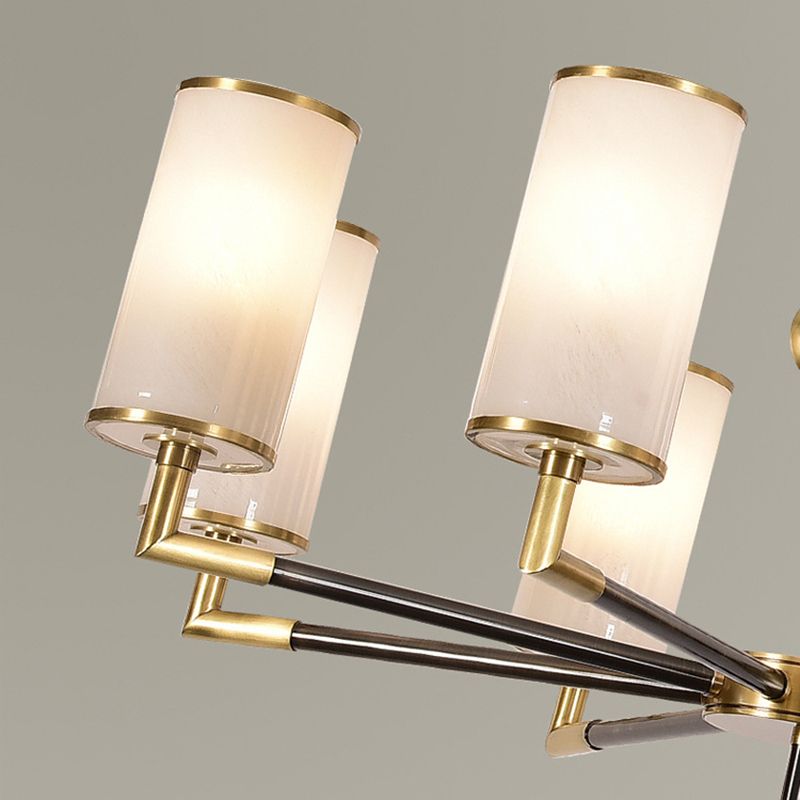 Luces colgantes colgantes de cilindros modernos de vidrio colgante moderno