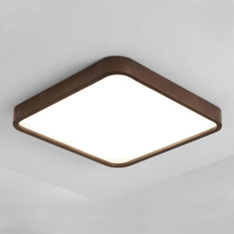 Geometría de la lámpara de techo LED de la lámpara de madera moderna 1 Monte de descarga de luz para el dormitorio de restaurante