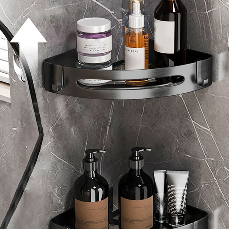 Modern Grey Bathroom Accessory Set Bath Shelf Bath Hardware Set