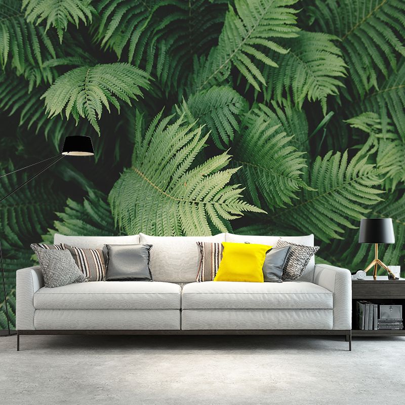 Leaves Wall Mural Decal Moisture Eco-friendly Wallpaper Resistant for Sitting Room