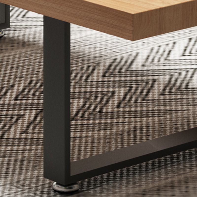 Nordic Rectangular Coffee Cocktail Table Wooden Sled Coffee Table