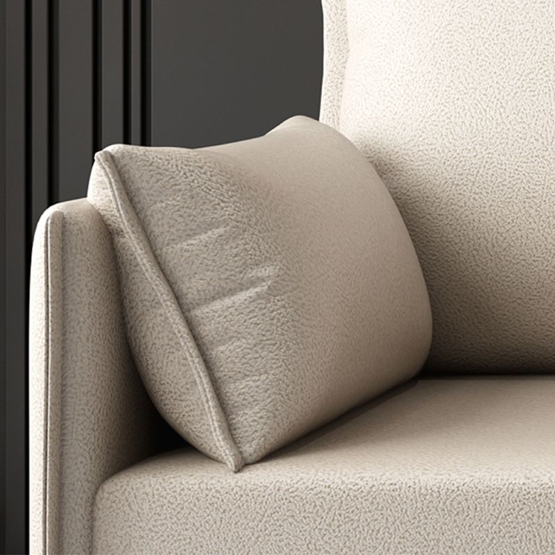 Contemporary Sofa Futon Bonded Leather Futon Sleeper Sofa with Storage