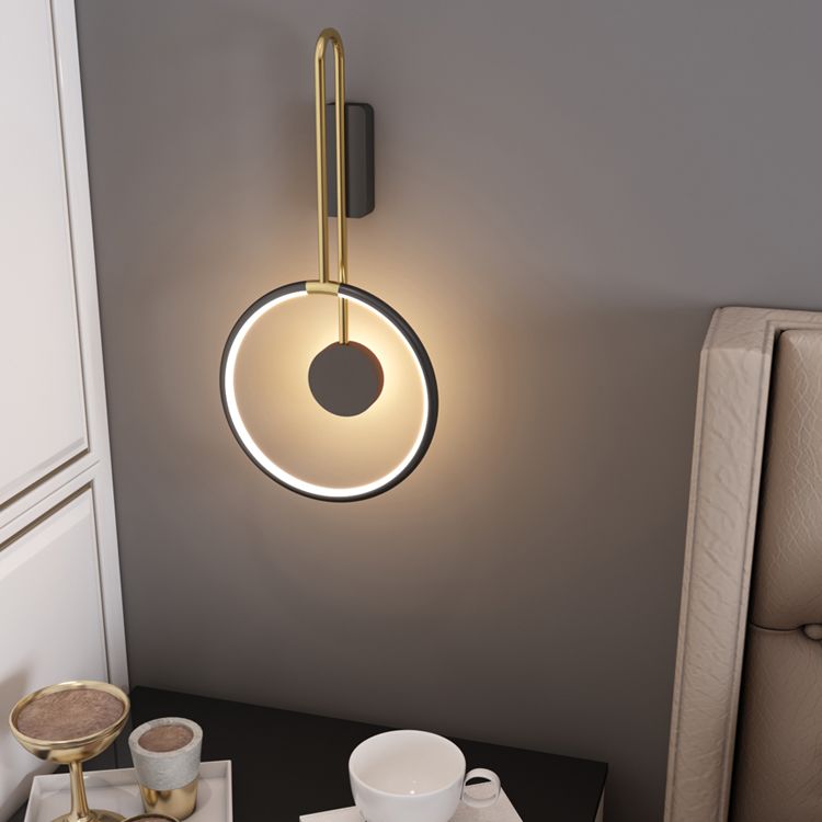 Éclairage mural rond minimaliste moderne