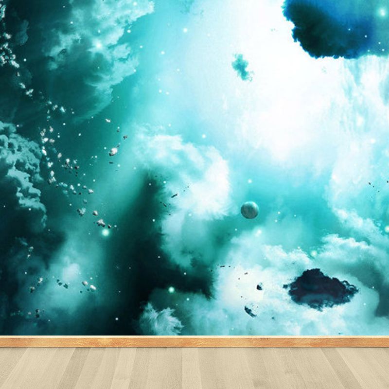 Non-Woven Cloth Decorative Mural Modern Supernatural Sky Scene Wall Covering for Kitchen