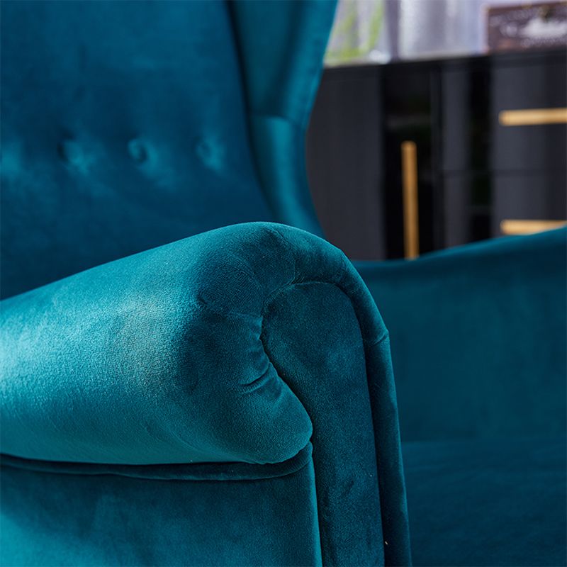 Linen Arm Chair 32.2 "L x 37.8"W x 39.8"H Solid Wood Frame Chair