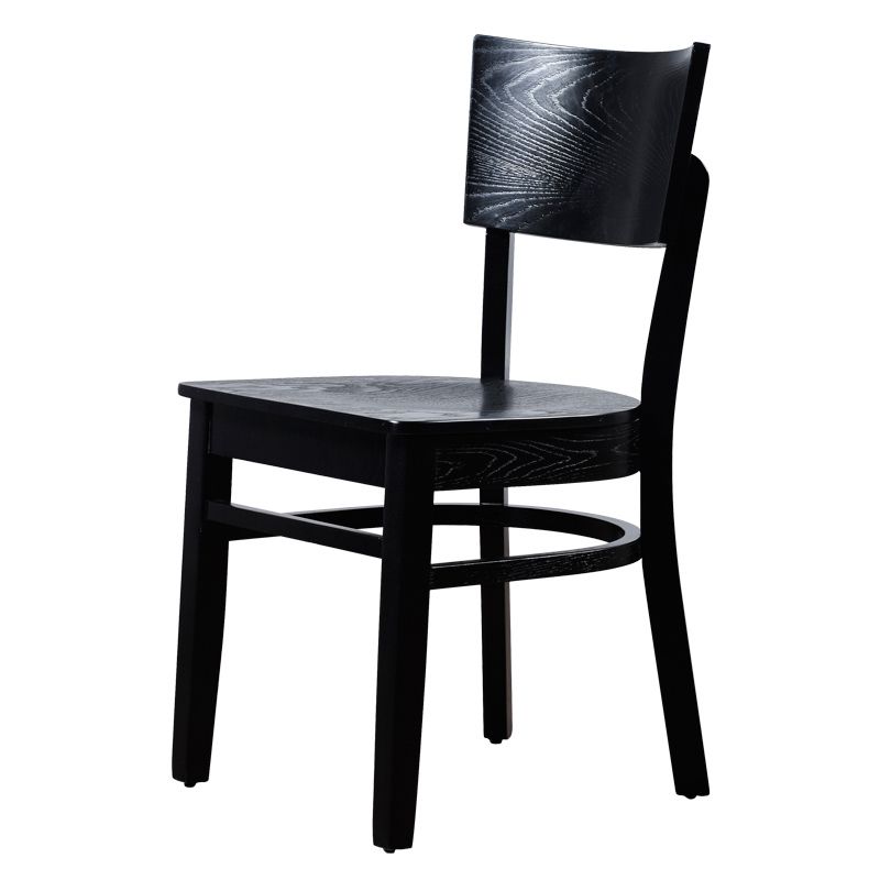 Industrial Armless Dining Chairs Solid Wood Dining Side Chair