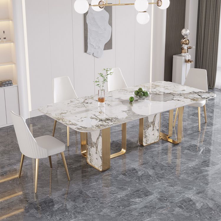 Luxury Sintered Stone Top Dining Set 1/4/5/7 Pieces Dining Table with Chairs