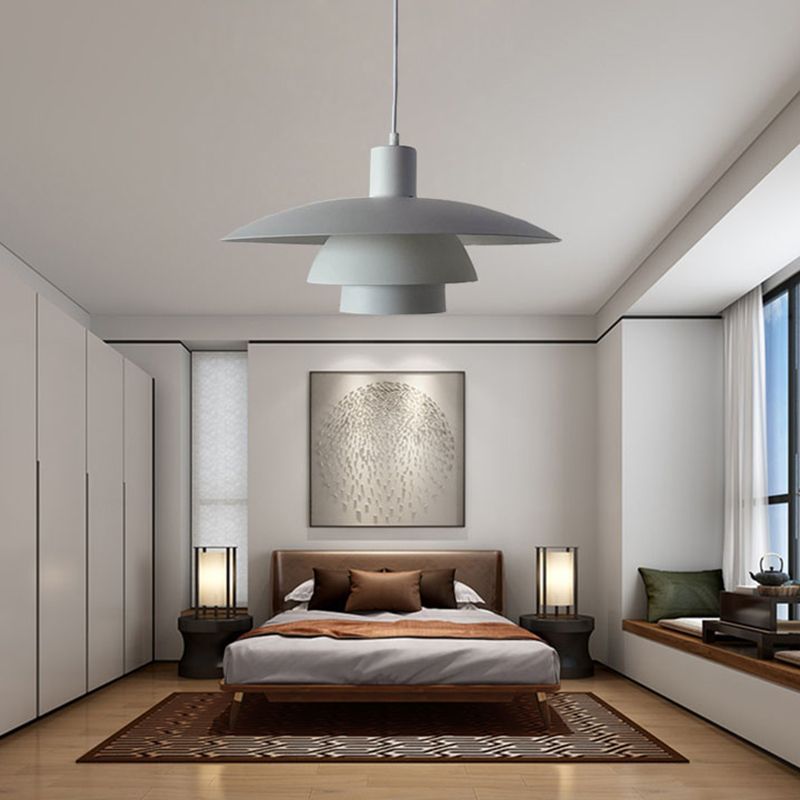 Moderne Einfachheit Metall Hanging Light Layers Design Bauernhaus Anhänger Licht für Esszimmer
