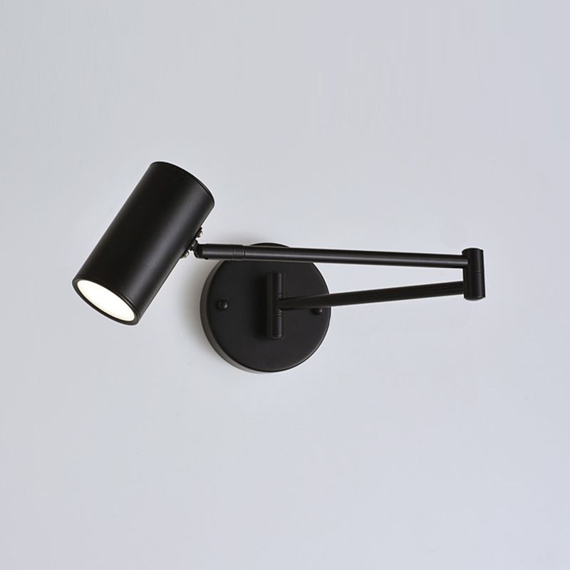 1 Light Swing Arm Wall Lamp Simplicity Metal Wall Mounted Light Fixture