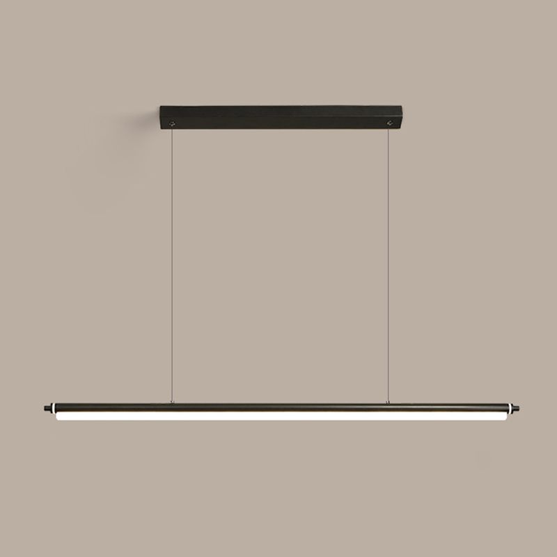 Moderner Stil Einfache hängende leichte LED Long Strip Anhängerlampe für Esszimmer