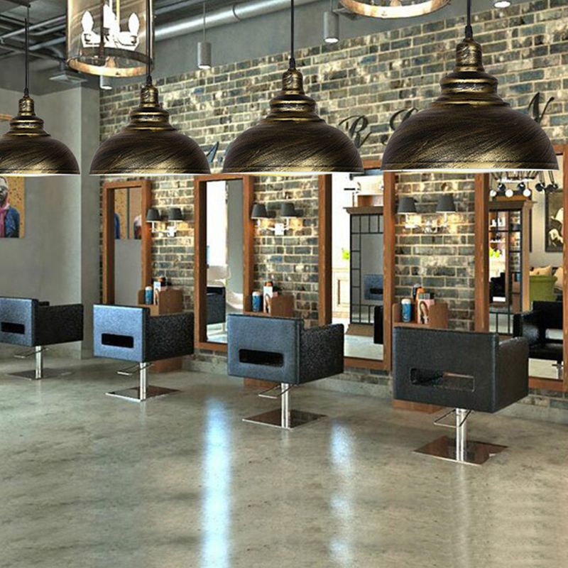 Vintage Barn Hanging Ceiling Light Metal 1-Light Barbershop Ceiling Pendant Light