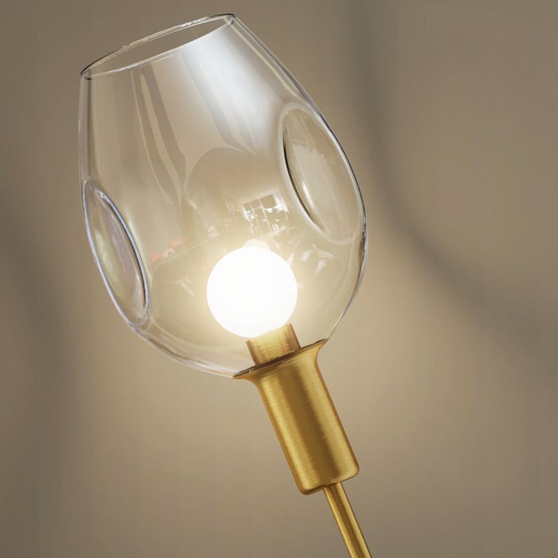 1 Light Unique Shape Wall Mount Light Fixture Modern Wall Mounted Lighting in Gold Fixture