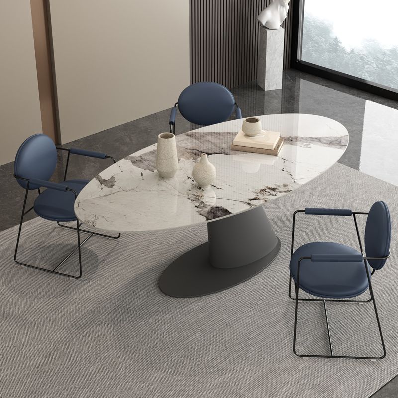 Modern Style Sintered Stone Dining Table Set 1/3/4/7 Pieces Dining Set
