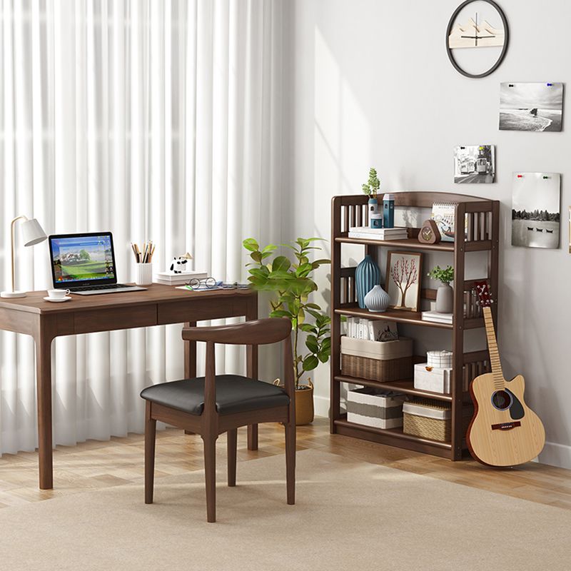 Scandinavian Style Open Back Bookshelf Standard Wooden Bookcase for Study Room