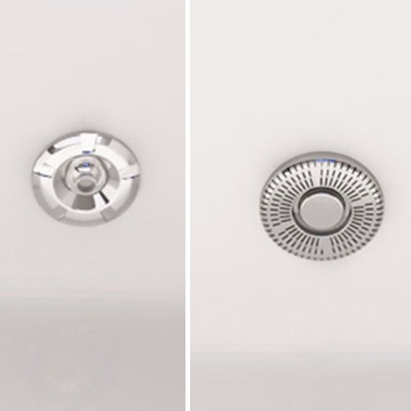Round Freestanding Soaking Bathtub Modern Acrylic-Fiberglass White Bathtub