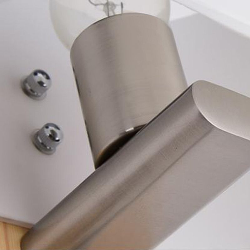 Oval Wall Sconce Lighting Modern Style Wood 2 Lights Wall Mounted Light