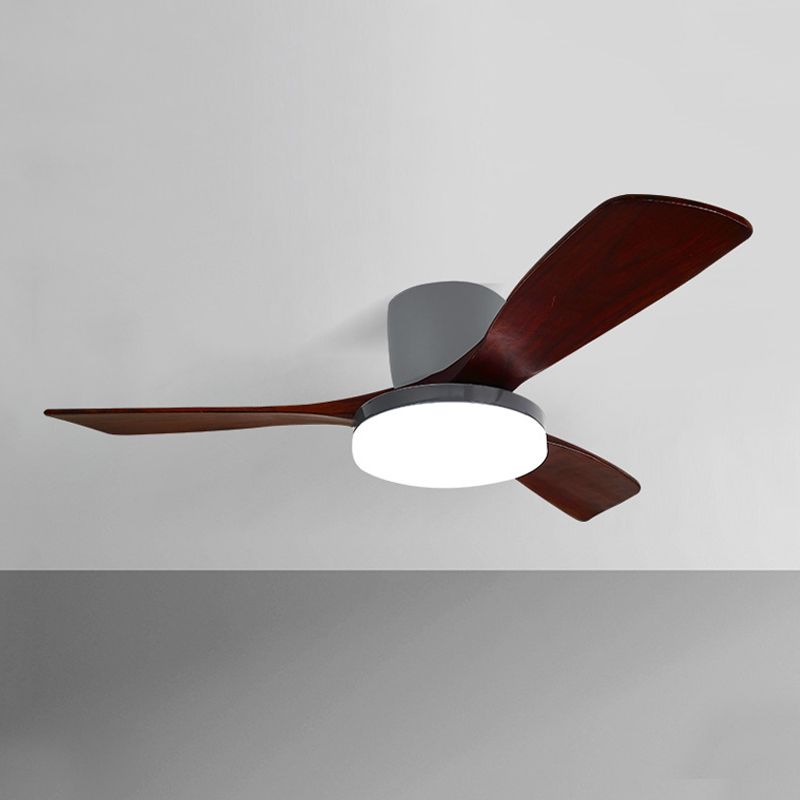 Colorful LED Ceiling Fan Light Fixture Nordic Ceiling Flush Mount for Kids' Room