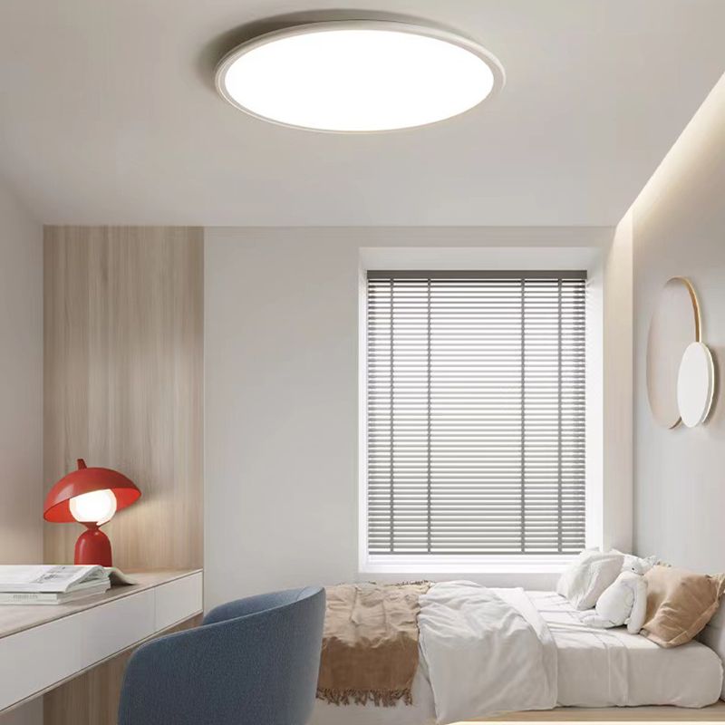 1 Light Geometric Flush Mount Lighting Simplicity Metal Ceiling Light