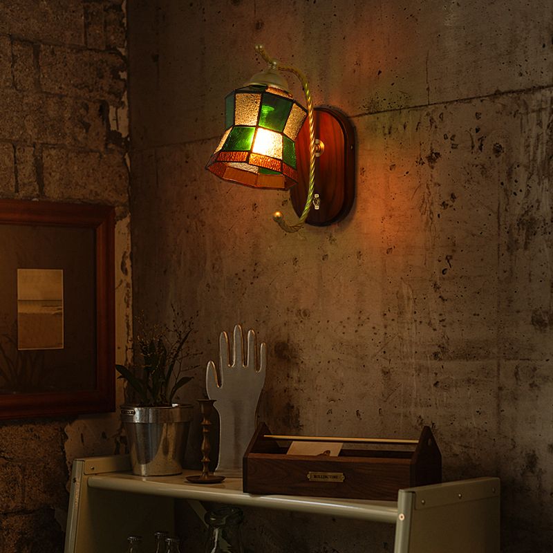 1 appliques murales géométriques légères lampes murales en verre de style moderne