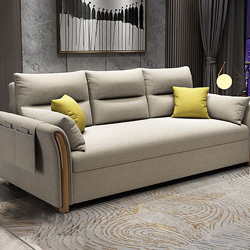 Fabric Sofa Bed Settee Furniture Flared Arm Latex Filled Sofa