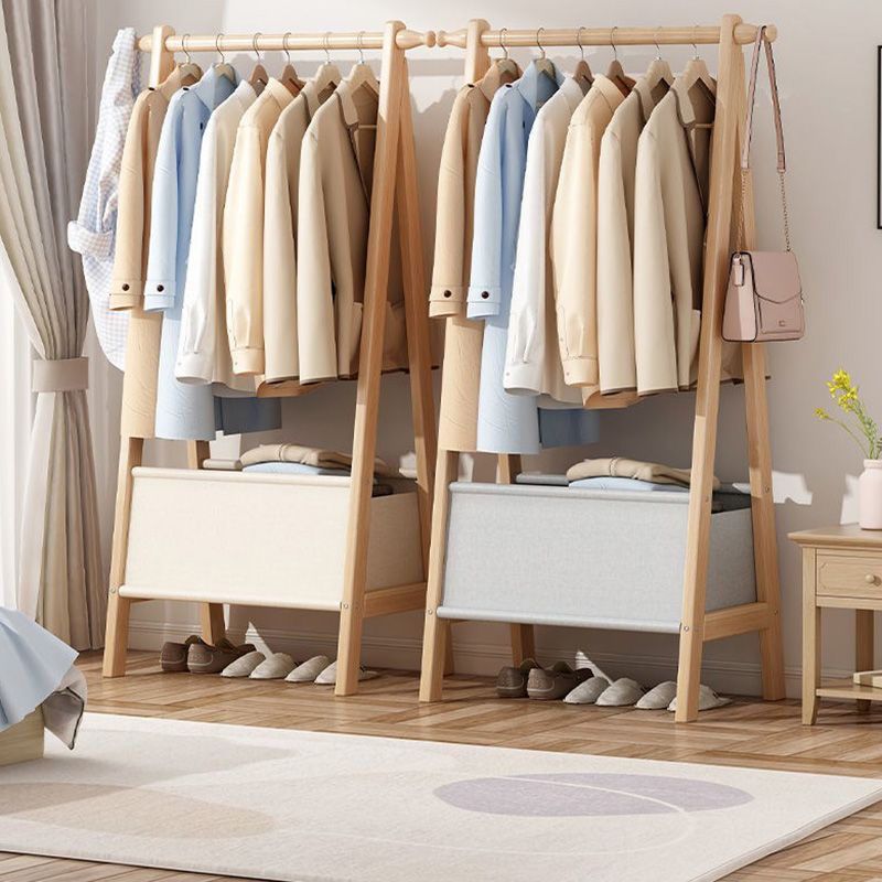 Wooden Open Wardrobe Modern Minimalist Bedroom Wardrobe Armoire