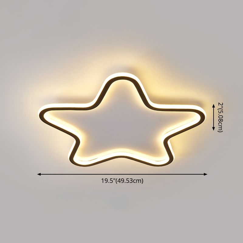 Moderne Flush Mount Light Armaturen Acryl 1 Licht Flush Light Fixtures