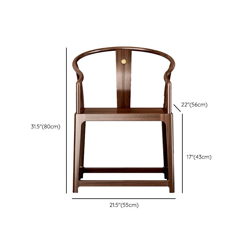 Traditional Style Dining Arm Chair Solid Wood Arm Chair for Home