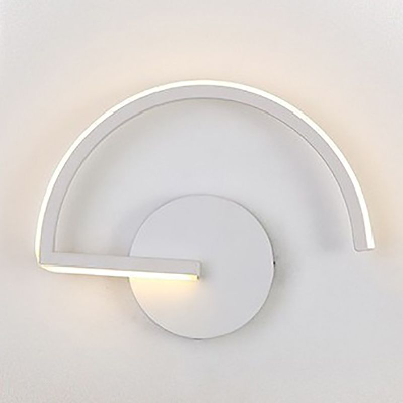 1-Light LED Wall Mount Light Simple Wall Sconce Light with Acrylic Shade for Bedroom
