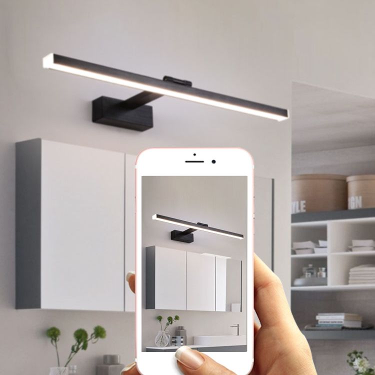 Moderne lineare Waschtischleuchten Acryl 1-Licht-Wandbeleuchtung für Badezimmer