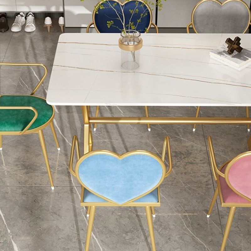 Dining Room Stone Dining Table Luxury Rectangle Dinner Table