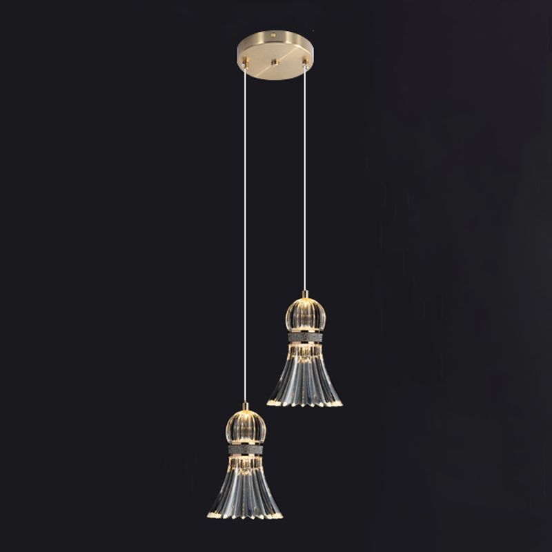 Acrylic Down Lighting Pendant Contemporary Badminton Hanging Light for Bedroom