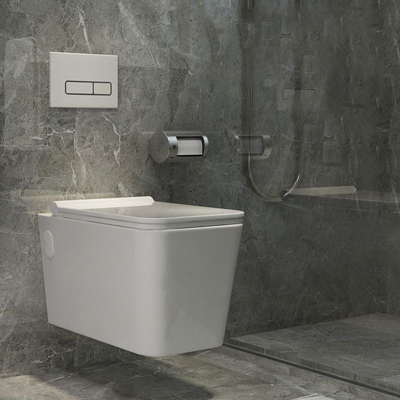 Modern Wall Hung Toilet One-Piece Urine Toilet with Seat for Washroom