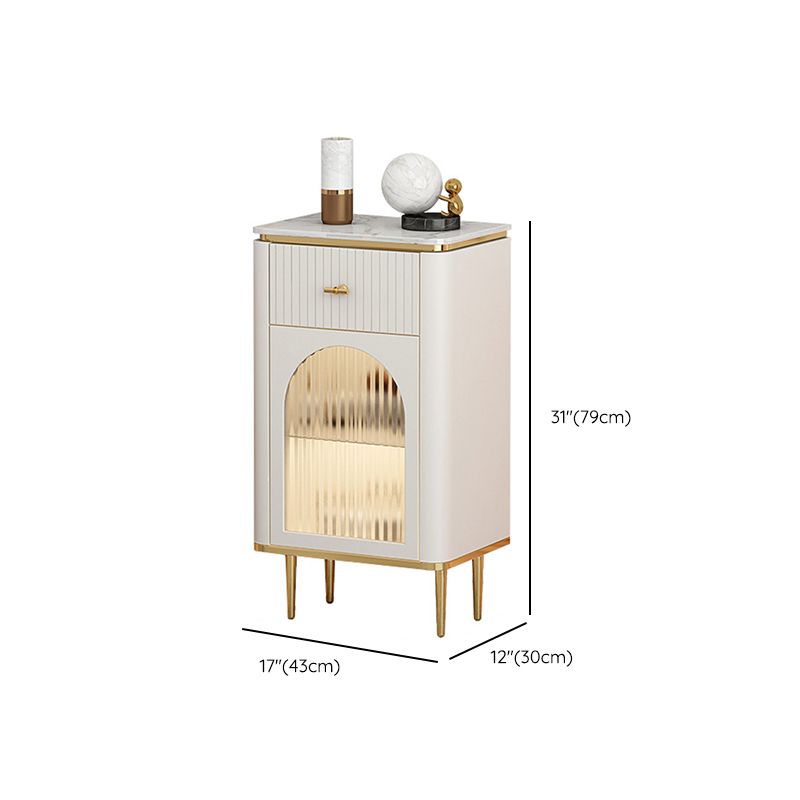 11.7 Inch Width Storage Chest Classic Glam Dresser with 1/2/3 Drawers