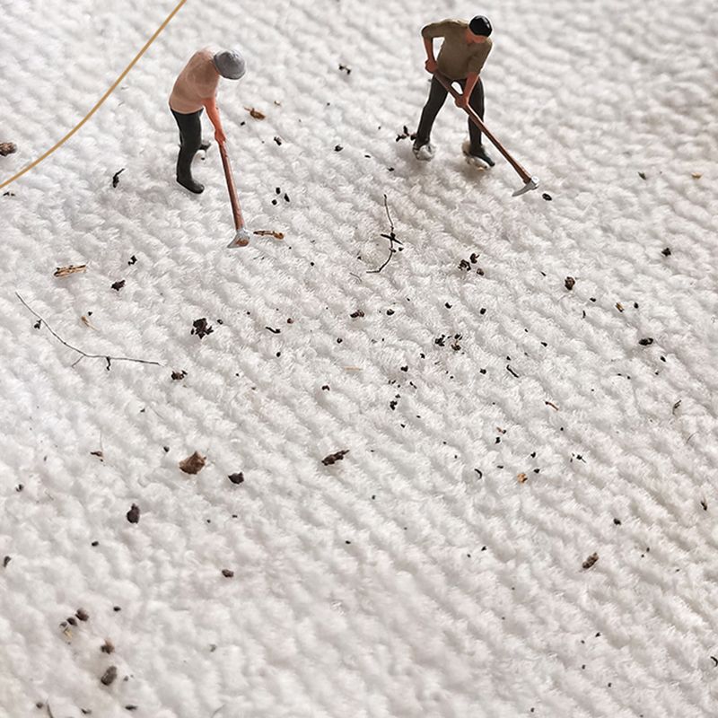 Apricot Casual Rug Polyester Print Rug Stain Resistant Rug for Drawing Room